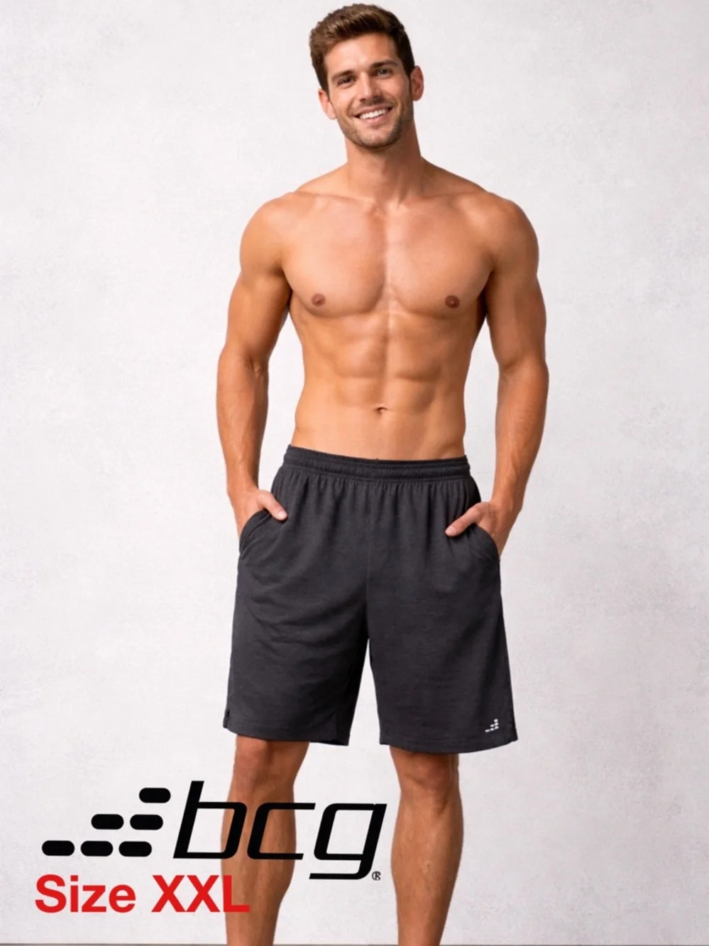 🩵♥️👉Men’s BCG Athletic Shorts-Running Workout CrossFit Basketball-Size XXL
